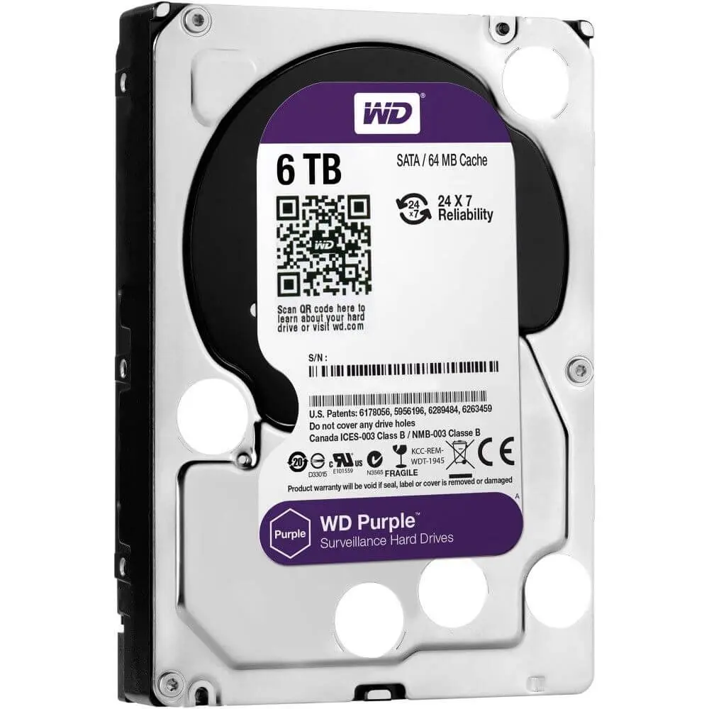 6TB HDD - WD Purple Surveillance Hard Drive