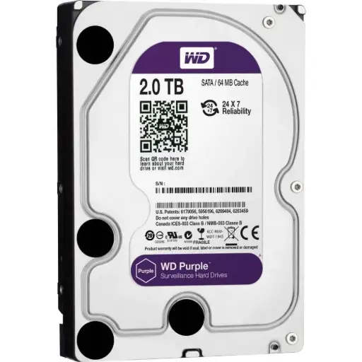 2TB HDD - WD Purple Surveillance Hard Drive