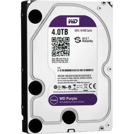 4TB HDD - WD Purple Surveillance Hard Drive